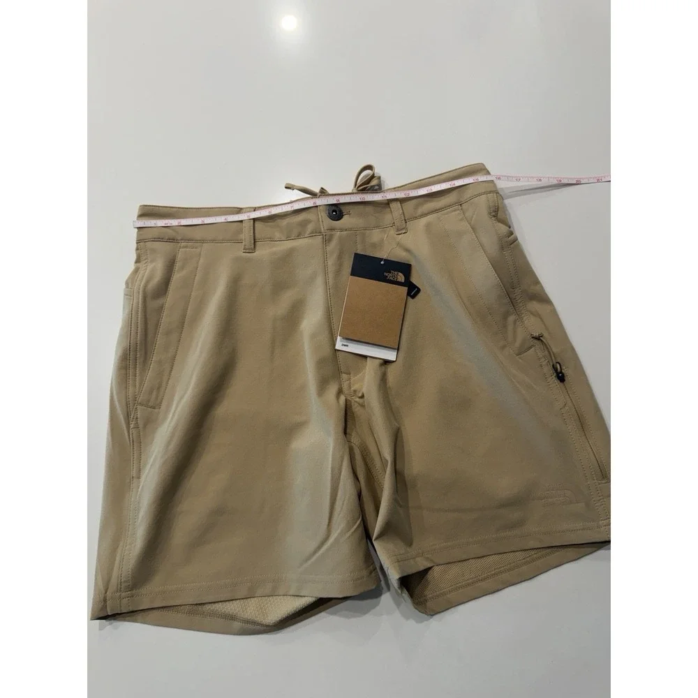 The North Face Rolling Sun Shorts Mens 30 Khaki Stone Hiking NF0A3T2Q